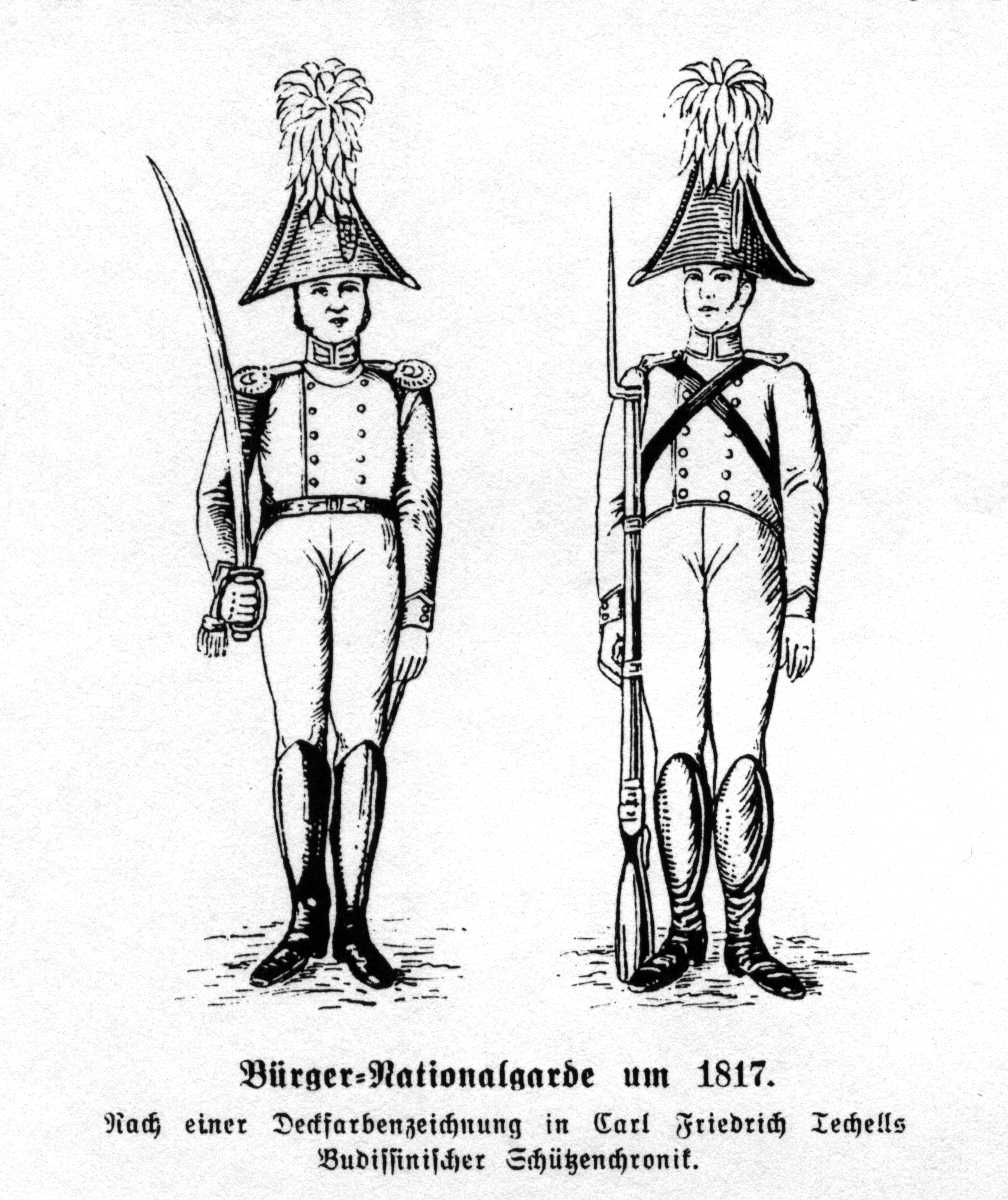 Bürger-Nationalgarde um 1817