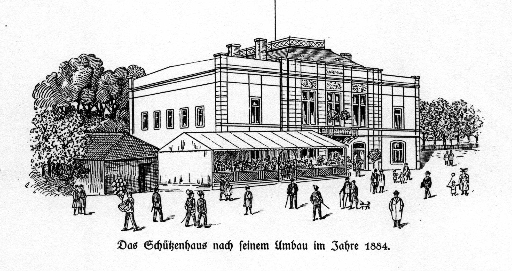 Das Schützenhaus 1884